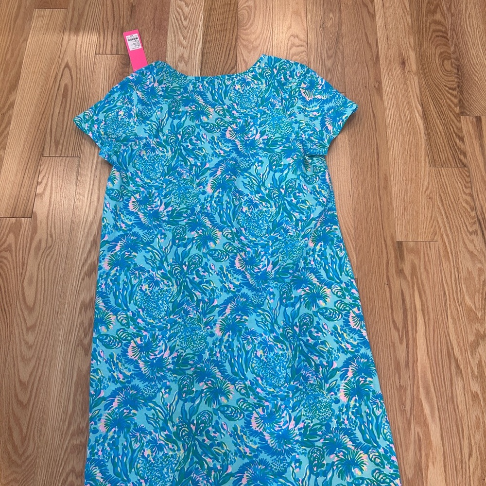 Lilly Pulitzer Blue and Pink Patterned Dress